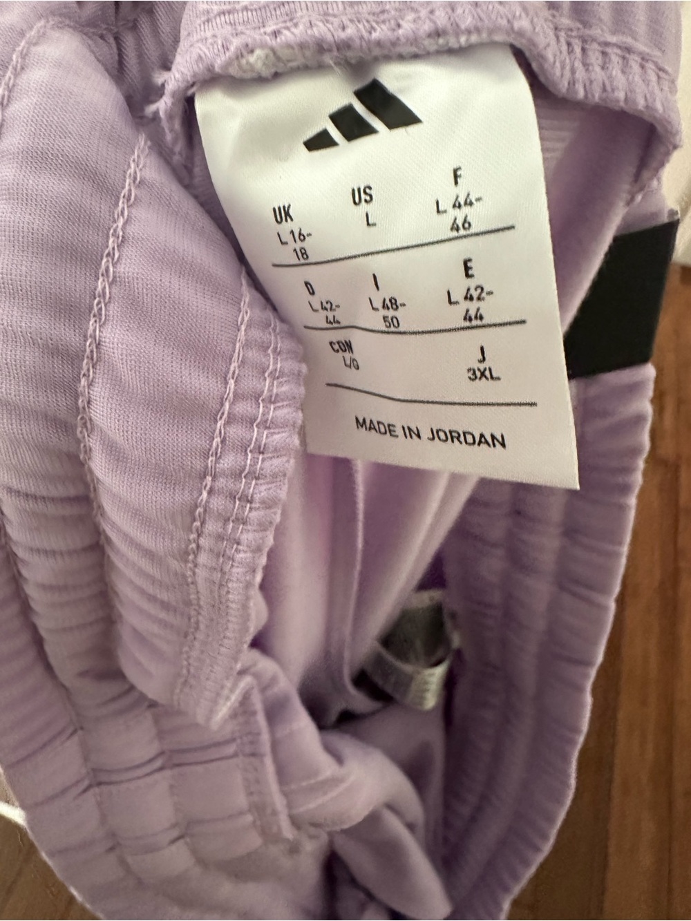 adidas Lavender Track Joggers with Side Stripes - Picture 2 of 6